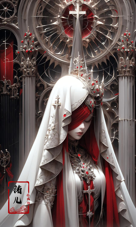 606247209521969074-609801172-the goddess by shadrach jaroshelev, in the style of gothic futurism, dark white and light red, hyper-detailed illustrations, uhd.jpg